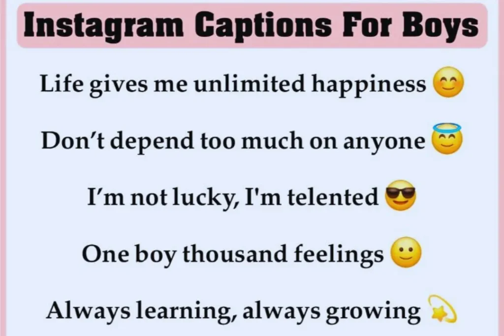 Insta Caption for Boy Attitude