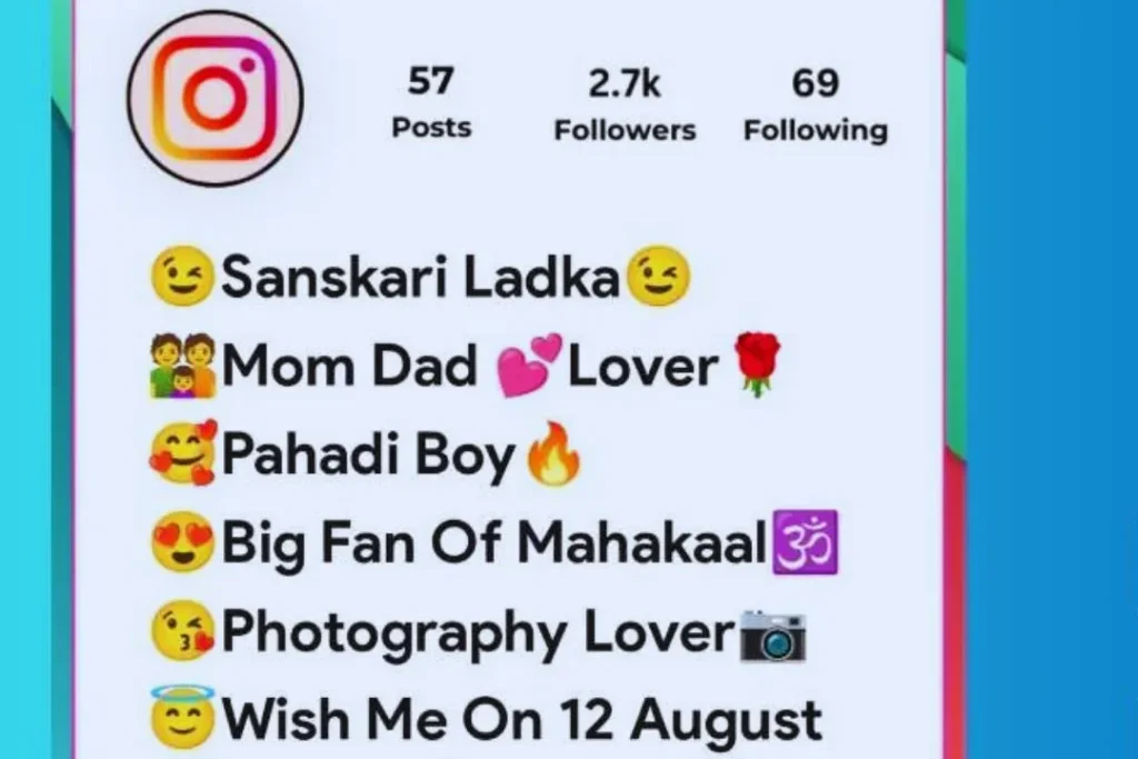Instagram me bio me kya likhe