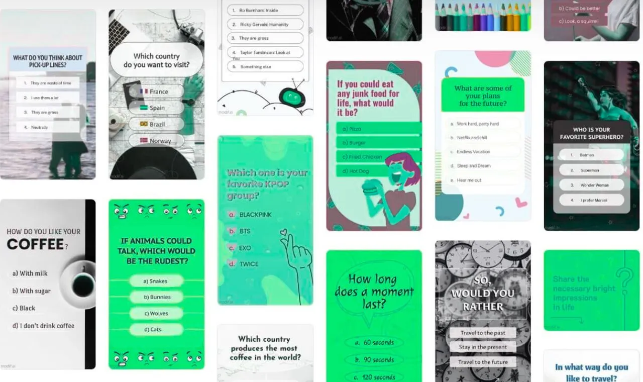 Instagram story poll ideas