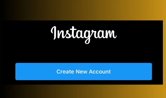 instagram account create for business